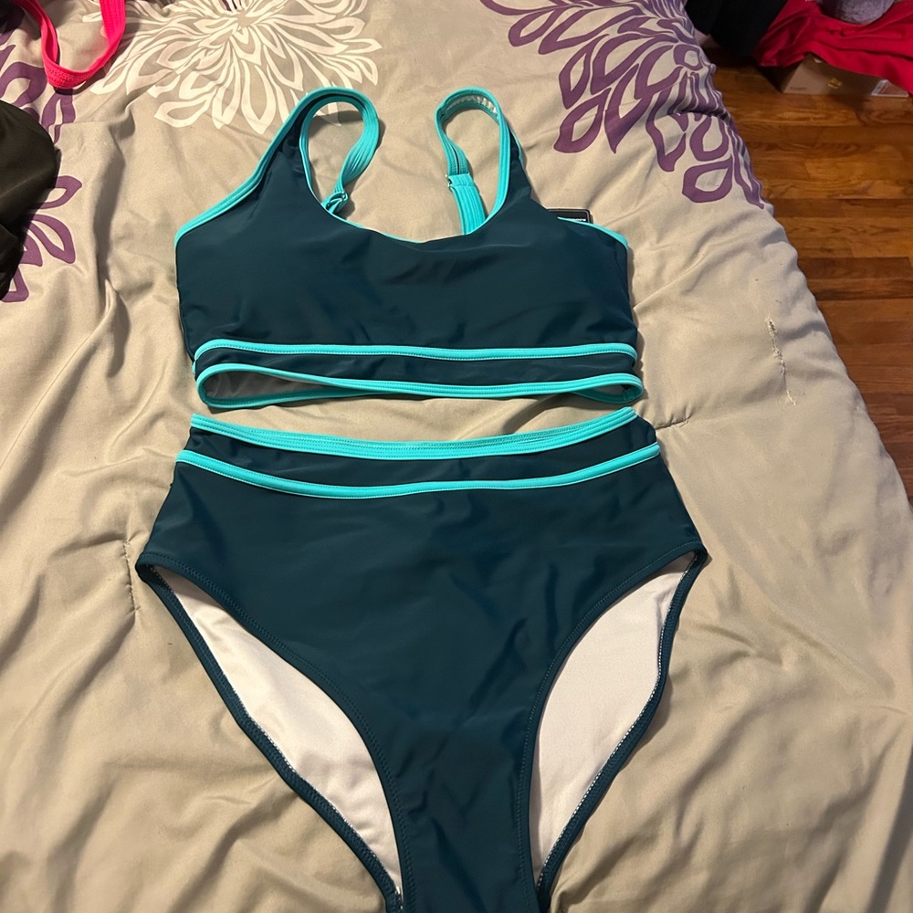 Modern Blue Bikini Swimwear